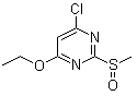 4-Chloro-6-ethoxy-2-(methylsulfinyl)pyrimidine molecular structure (CAS 1289386-28-2)