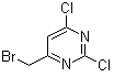 4-(Bromomethyl)-2,6-dichloropyrimidine molecular structure (CAS 1289387-93-4)