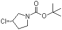 (3S)-3-Chloro-1-pyrrolidinecarboxylic acid tert-butyl ester molecular structure (CAS 1289584-82-2)