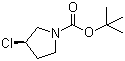 结构式 CAS# 1289585-27-8, (3R)-3-氯-1-吡咯烷甲酸叔丁酯