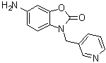 6-Amino-3-(3-pyridinylmethyl)-2(3H)-benzoxazolone molecular structure (CAS 1291555-68-4)