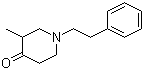 3-Methyl-1-(2-phenylethyl)piperidin-4-one molecular structure (CAS 129164-39-2)