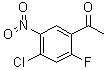 1-(4-氯-2-氟-5-硝基苯基)乙酮分子结构 (CAS 1292836-16-8)