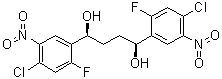 (1S,4S)-1,4-Bis(4-chloro-2-fluoro-5-nitrophenyl)-1,4-butanediol molecular structure (CAS 1292836-20-4)