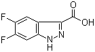 structure of CAS# 129295-33-6, 5,6-Difluoro-1H-indazole-3-carboxylic acid