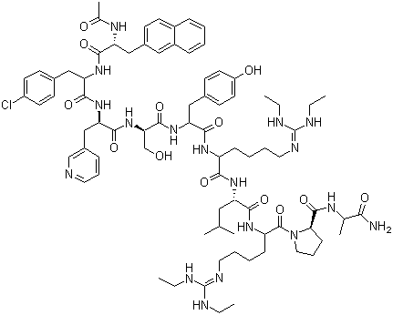 Ganirelix molecular structure (CAS 129311-55-3)