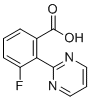 3-Fluoro-2-(pyrimidin-2-yl)benzoic acid molecular structure (CAS 1293285-04-7)