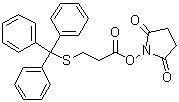 1-[1-Oxo-3-[(triphenylmethyl)thio]propoxy]-2,5-pyrrolidinedione molecular structure (CAS 129431-12-5)