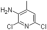 2,6-Dichloro-4-methyl-3-aminopyridine molecular structure (CAS 129432-25-3)