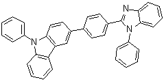 9-Phenyl-3-[4-(1-phenyl-1H-benzimidazol-2-yl)phenyl]-9H-carbazole molecular structure (CAS 1294411-24-7)