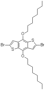 2,6-Dibromo-4,8-bis(octyloxy)benzo[1,2-b:4,5-b']dithiophene molecular structure (CAS 1294515-75-5)