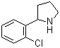 2-(2-Chlorophenyl)pyrrolidine molecular structure (CAS 129540-21-2)