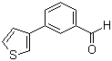 structure of CAS# 129746-42-5, 3-Thiophen-3-ylbenzaldehyde