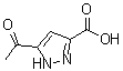 5-Acetyl-1H-pyrazole-3-carboxylic acid molecular structure (CAS 1297537-45-1)