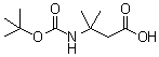3-[(tert-Butoxycarbonyl)amino]-3-methylbutyric acid molecular structure (CAS 129765-95-3)