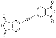 structure of CAS# 129808-00-0, 5,5'-(1,2-Ethynediyl)bis[1,3-isobenzofurandione]