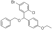 4-Bromo-1-chloro-2-[(4-ethoxyphenyl)(phenylmethoxy)methyl]benzene molecular structure (CAS 1298086-15-3)