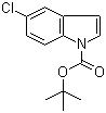 structure of CAS# 129822-48-6, 1-(tert-Butoxycarbonyl)-5-chloroindole