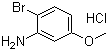 2-Bromo-5-methoxyaniline hydrochloride molecular structure (CAS 129968-11-2)