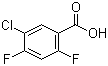 5-Chloro-2,4-difluorobenzoic acid molecular structure (CAS 130025-33-1)