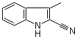structure of CAS# 13006-59-2, 2-Cyano-3-methylindole;3-Methylindole-2-carbonitrile