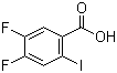 structure of CAS# 130137-05-2, 4,5-Difluoro-2-iodobenzoic acid