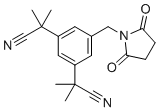 5-[(2,5-Dioxo-1-pyrrolidinyl)methyl]-anastrozole molecular structure (CAS 1301724-97-9)