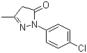 1-(4-Chlorophenyl)-3-methyl-2-pyrazolin-5-one molecular structure (CAS 13024-90-3)
