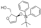 结构式 CAS# 130277-32-6, 1,4-脱水-2-脱氧-3-O-[(叔丁基)二苯基硅]-D-赤式-戊-1-烯糖醇