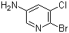 5-Amino-2-bromo-3-chloropyridine molecular structure (CAS 130284-52-5)