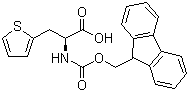 结构式 CAS# 130309-35-2, (S)-N-Fmoc-2-噻吩丙氨酸; N-[(9-芴甲氧基)羰基]-2-噻吩丙氨酸