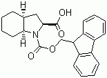 structure of CAS# 130309-37-4, Fmoc-L-octahydroindole-2-carboxylic acid;(2S,3aS,7aS)-Fmoc-1-octahydro-1H-indole-2-carboxylic acid