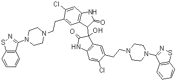 结构式 CAS# 1303996-68-0, 齐拉西酮相关物 C