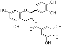 结构式 CAS# 130405-40-2, (-)-没食子酸儿茶素酯; 儿茶素没食子酸酯