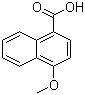 4-甲氧基-1-萘甲酸分子结构 (CAS 13041-62-8)