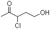 结构式 CAS# 13045-13-1, 3-氯-4-氧代-1-戊醇; 3-氯-5-羟基-2-戊酮