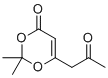 2,2-dimethyl-6-(2-oxopropyl)-4H-1,3-dioxin-4-one molecular structure (CAS 130473-38-0)