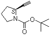(S)-2-乙炔基吡咯烷-1-羧酸叔丁酯分子结构 (CAS 130495-08-8)