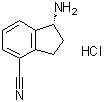 结构式 CAS# 1306763-29-0, (1R)-1-氨基-2,3-二氢-1H-茚-4-甲腈盐酸盐