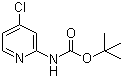 tert-Butyl (4-chloropyridin-2-yl)carbamate molecular structure (CAS 130721-78-7)