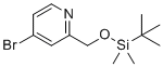 4-Bromo-2-(((tert-butyldimethylsilyl)oxy)methyl)pyridine molecular structure (CAS 1307231-10-2)