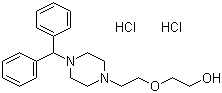 结构式 CAS# 13073-96-6, 去氯羟嗪盐酸盐