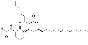 structure of CAS# 130793-27-0, N-Formyl-L-Leucine (3S,4R,6S)-3-hexyltetrahydro-2-oxo-6-undecyl-2H-pyran-4-yl ester;Orlistat Related Compound D