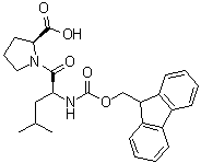 N-[(9H-Fluoren-9-ylmethoxy)carbonyl]-L-leucyl-L-proline molecular structure (CAS 130832-25-6)