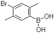 structure of CAS# 130870-00-7, 4-Bromo-2,5-dimethylphenylboronic acid;(4-Bromo-2,5-dimethyphenyl)boronic acid