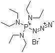 structure of CAS# 130888-29-8, Azidotris(diethylamino)phosphonium bromide;Azidotris(N-ethylethanaminato)phosphorus bromide