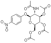 4-Nitrophenyl 2-(acetylamino)-2-deoxy-beta-D-glucopyranoside 3,4,6-triacetate molecular structure (CAS 13089-27-5)