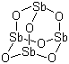 structure of CAS# 1309-64-4, Diantimony trioxide;Antimony(III) oxide; Antimony trioxide