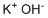 structure of CAS# 1310-58-3, Potassium hydroxide ;Caustic potash