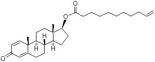 Boldenone undecylenate molecular structure (CAS 13103-34-9)